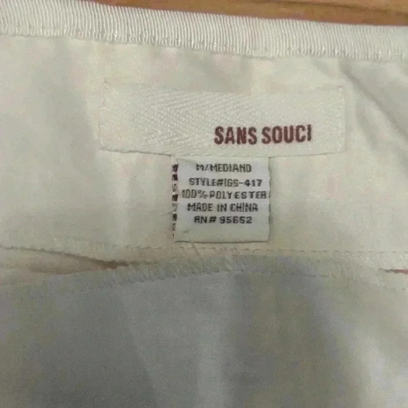 NWOT Women's Sans Souci mini skirt cream color size medium - Picture 3 of 6